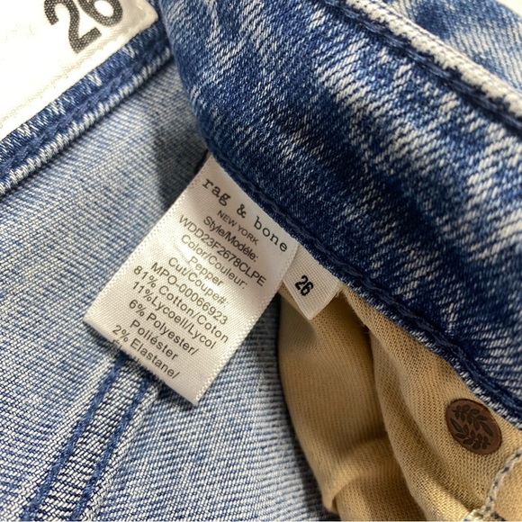 rag & bone Dre Low Rise Slim Boyfriend Jean Size 26 - Picture 9 of 9